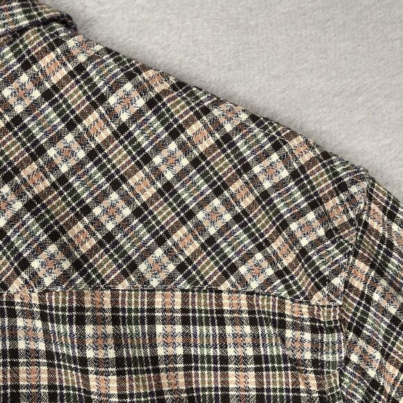 DENIM‎ & SUPPLY Ralph Lauren Western Pearl Snap Shirt Men's XL Plaid 100% Cotton - Picture 10 of 10